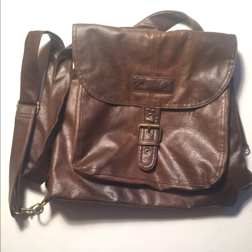dual purpose backpack & crossbody satchel